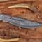 Handmade Damascus Bowie Knife Hunting Collectible Gift Knife 2