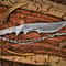 Handmade Damascus Bowie Knife 8 Inch Hunting Blade With Micarta Or Walnut Handle 3