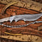 Handmade Damascus Bowie Knife 8 Inch Hunting Blade With Micarta Or Walnut Handle 3