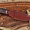 Handmade D2 Steel Hunting Knife Rosewood Stag Horn Camel Bone Handle 1