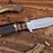 Handmade D2 Steel Hunting Knife Rosewood Stag Horn Camel Bone Handle 2