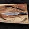 Copper Damascus Bowie Knife 11 Blade With Carbon Fiber Handle Copper Guard Hunting Knife 2