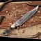 Copper Damascus Bowie Knife Full Tang With Stag Handle Handmade Hunting Knife 6