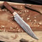 Cu Mai Damascus Bowie Knife Full Tang With Ironwood Handle Handmade Hunting Knife 5