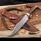 Cu Mai Damascus Bowie Knife Full Tang With Ironwood Handle Handmade Hunting Knife 0