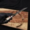 Damascus Cowboy Knife 4 Bull Cutter Blade With Pancake Leather Sheath Handmade Knife 1