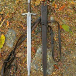handcrafted fantasy sword medieval style decorative display piece 36 inch