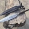 Handcrafted High Carbon Steel Spear 32 With Rosewood Handle Leather Sheath 1