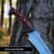 HandForged High Carbon Steel Machete 24 With Rosewood Handle Leather Sheath 3