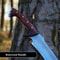 HandForged High Carbon Steel Machete 24 With Rosewood Handle Leather Sheath 3
