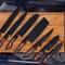 Artisan Chef Knife Set Dark Blade Kitchen Knives With Wood Handle And Carry Case 1
