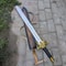 Handmade High Carbon Steel Fantasy Sword With Rosewood Handle Leather Grip Display Blade 1