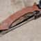 Handmade High Carbon Steel Khopesh Sword With Rosewood Handle Leather Sheath 2