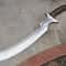 Handmade High Carbon Steel Khopesh Sword With Rosewood Handle Leather Sheath 3