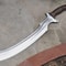 Handmade High Carbon Steel Khopesh Sword With Rosewood Handle Leather Sheath 3