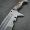 Handmade High Carbon Steel Machete With Rosewood Handle Silver Pins Leather Sheath 2