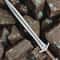 Handmade High Carbon Steel Short Sword 26 With Rosewood Handle Leather Sheath 1