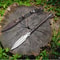 Handmade High Carbon Steel Spear 35 With Rosewood Handle Leather Cover 4