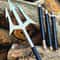 Handmade High Carbon Steel Spear 50 With Rosewood Handle Leather Wrap Brass Accents 0