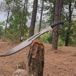 handmade high carbon steel sword 30" decorative collectible with rosewood handle