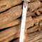Handmade High Carbon Steel Sword 34 With Rosewood Handle Brass Accents Leather Sheath 2