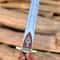 Handmade High Carbon Steel Sword 34 With Rosewood Handle Brass Accents Leather Sheath 0