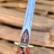 Handmade High Carbon Steel Sword 34 With Rosewood Handle Brass Accents Leather Sheath 0