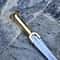 Handmade High Carbon Steel Sword 36 With Brass Handle Leather Sheath Display Piece 2