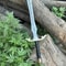 Premium Handmade Medieval Sword With Leather Wrapped Rosewood Handle Brass Accents 5