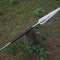 Handmade High Carbon Steel Viking Spear 35 With Leather Handle Silver Clip 0