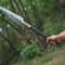 Handmade High Carbon Steel Viking Spear 35 With Leather Handle Silver Clip 4
