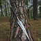 Handmade High Carbon Steel Viking Spear 35 With Leather Handle Silver Clip 5