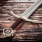 Medieval Crusader Knight Sword Replica With Leather Scabbard Handmade European Sword 2