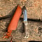 Handmade Hunting Knife Mirror Polish Steel Blade Stag Antler Handle Leather Sheath Gift 0