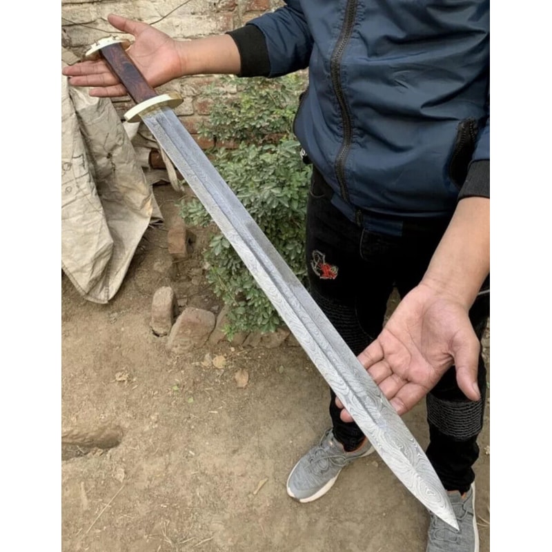 Premium Handmade Viking Sword Damascus Steel Collector Gift For Him 0
