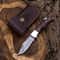 Handcrafted Damascus Steel Folding Knife Rosewood Handle Back Lock Gift For Collectors 0