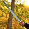 Hand Forged Damascus Steel Viking Sword With Rosewood Handle Leather Sheath 1