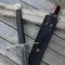 Hand Forged Damascus Viking Long Sword Leather Grip Cosplay Prop Gift For Collectors 3