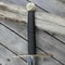 Hand Forged Damascus Viking Long Sword Leather Grip Cosplay Prop Gift For Collectors 4