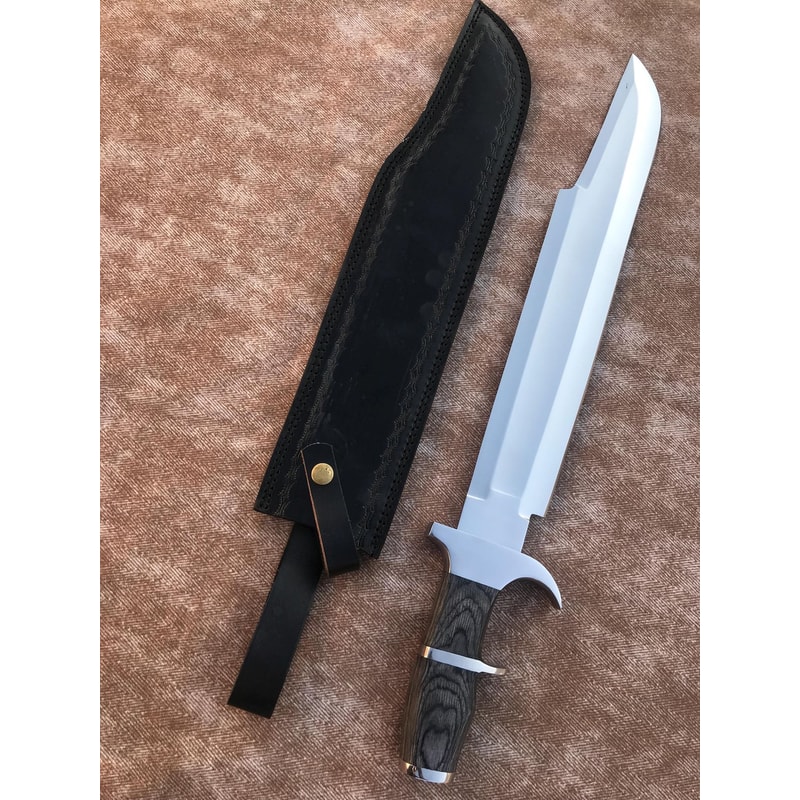 Handmade 5160 Steel Predator Bowie Knife Replica With Leather Sheath Gift For Collectors 0