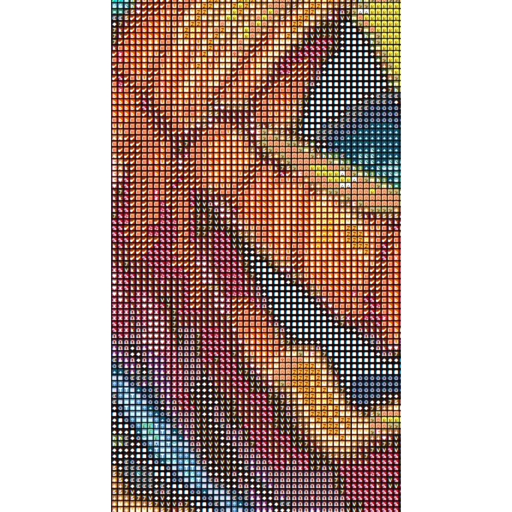 Stain Glass Pumpkin Cross Stitch Pattern LOOK 1