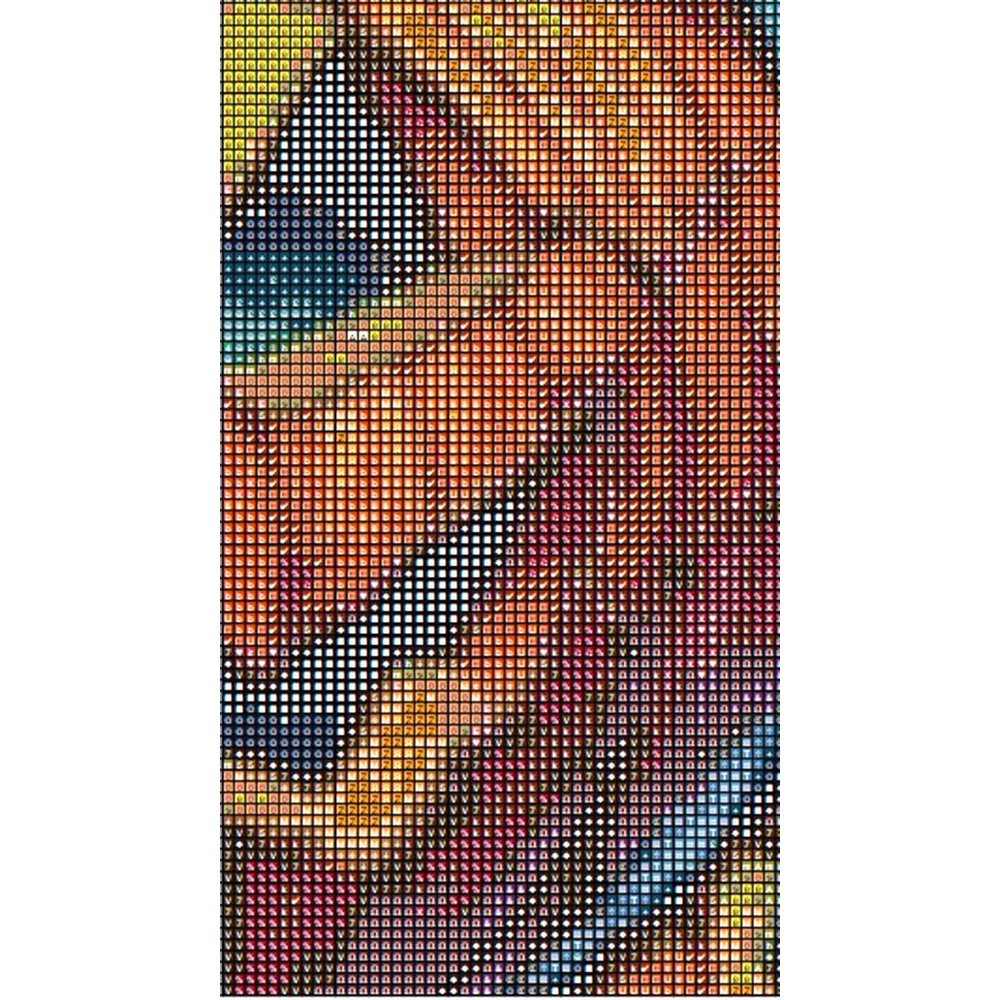 Stain Glass Pumpkin Cross Stitch Pattern LOOK 3