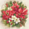 Holiday Poinsetta Cross Stitch Pattern LOOK 0