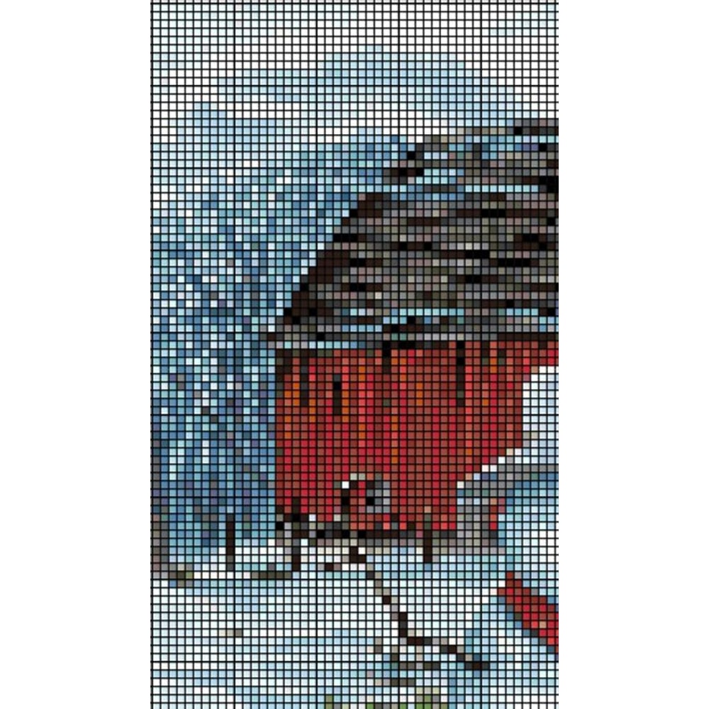 Country Snowman Cross Stitch Pattern LOOK 1