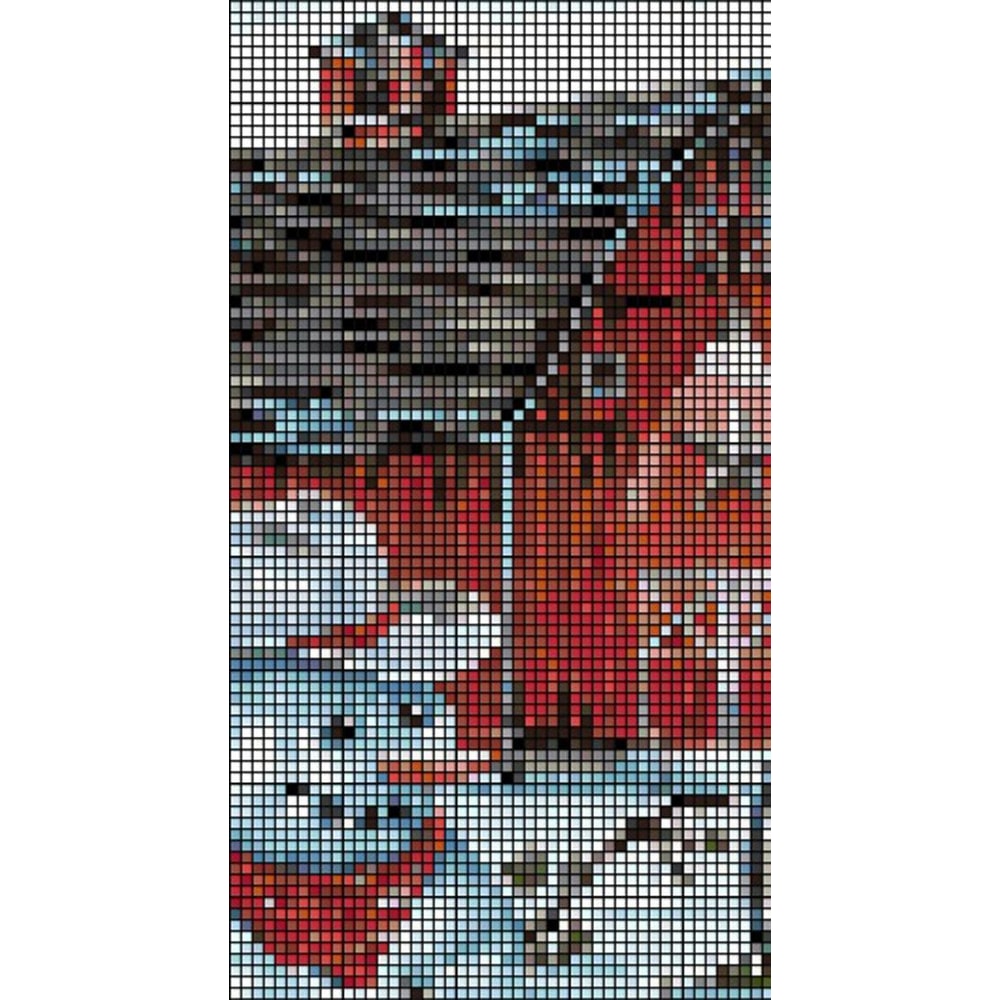Country Snowman Cross Stitch Pattern LOOK 6