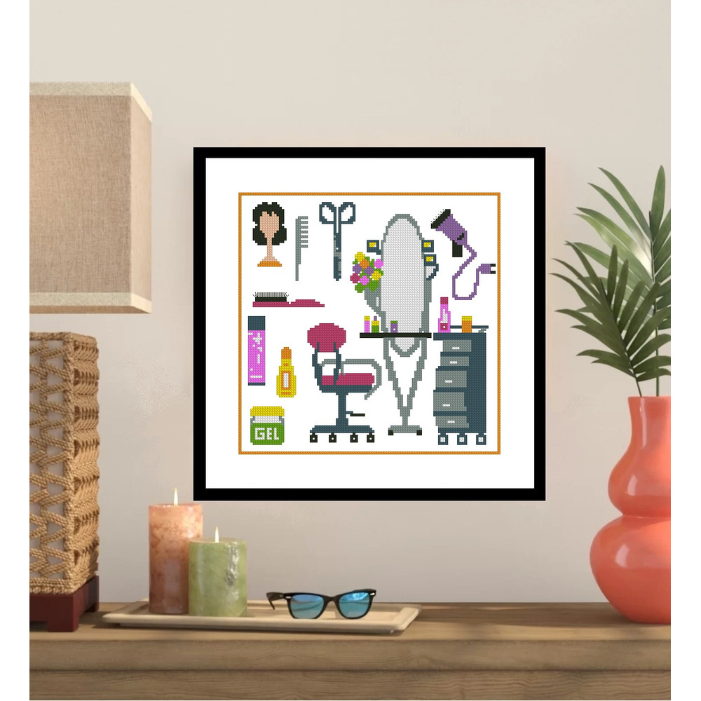 Beauty Shop Cross Stitch Pattern 118 0
