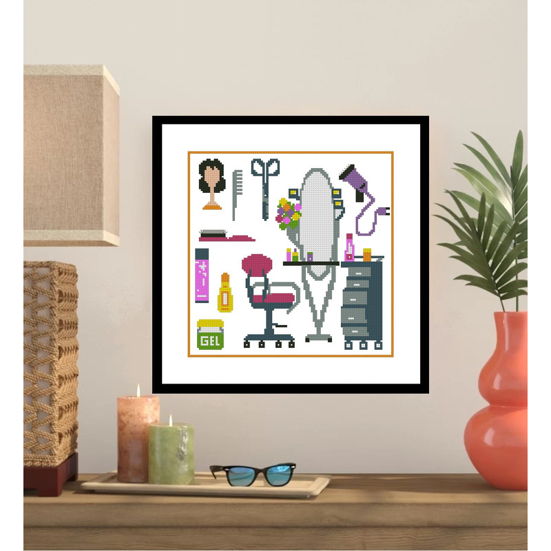 Beauty Shop Cross Stitch Pattern 118 0
