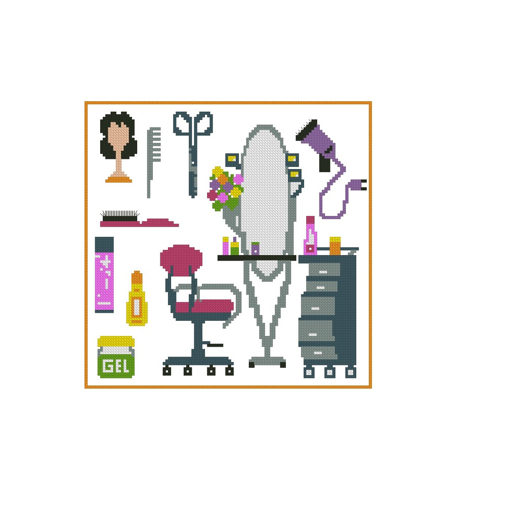 Beauty Shop Cross Stitch Pattern 118 1