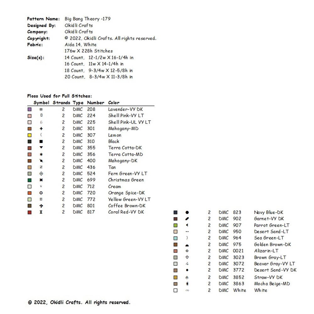 The Big Bang Theory Cross Stitch Pattern 179 2