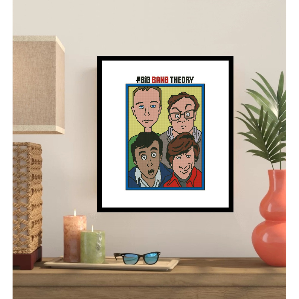 The Big Bang Theory Cross Stitch Pattern 180 0
